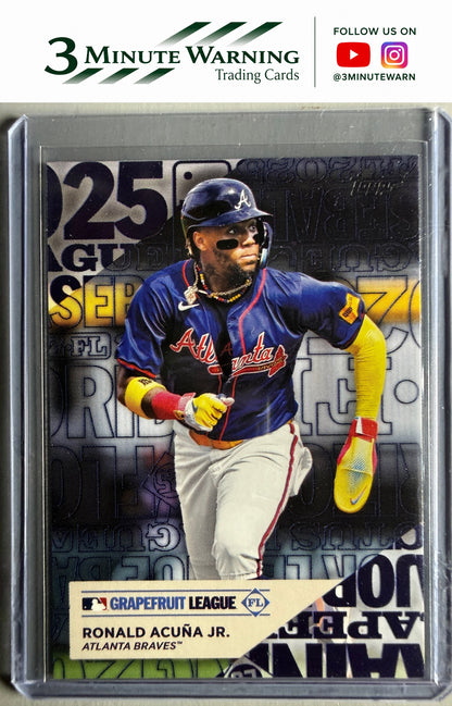 2025 Topps #TG-16 Ronald Acuña Jr. Training Grounds