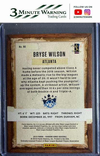 2019 Panini Diamond Kings #96 Bryse Wilson