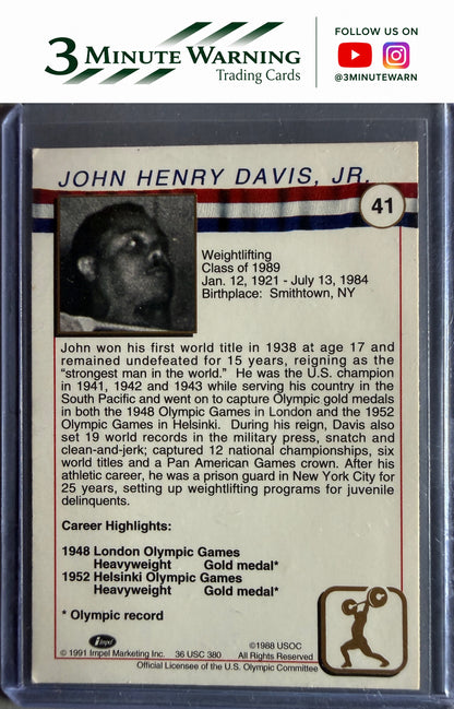 1991 Impel U.S. Olympic Hall of Fame #41 John Davis