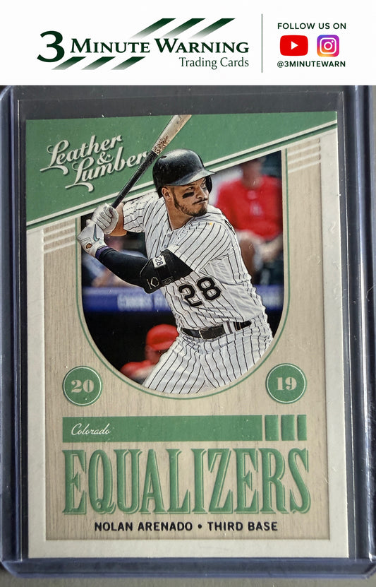 2019 Panini Leather & Lumber #EQ-1 Nolan Arenado Equalizers