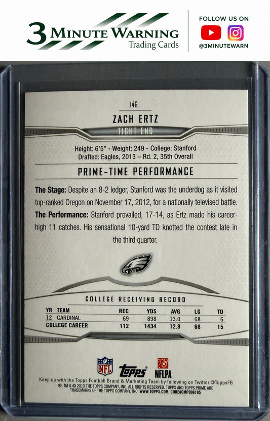 2013 Topps Prime #146 Zach Ertz Retail