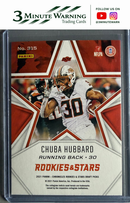 2021 Panini Chronicles Draft Picks #315 Chuba Hubbard