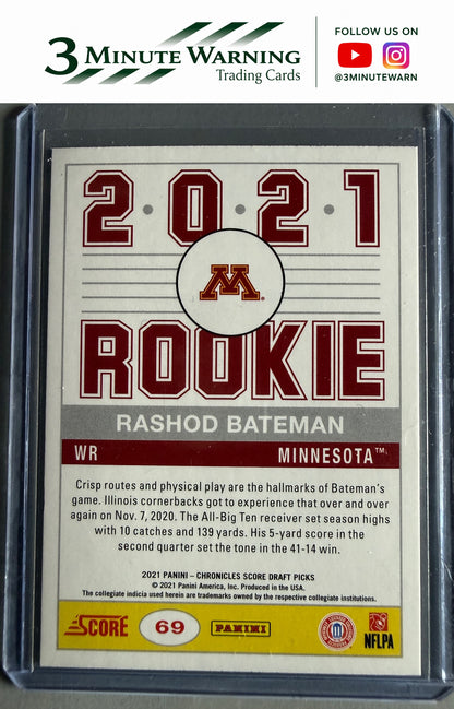 2021 Panini Chronicles Draft Picks #69 Rashod Bateman