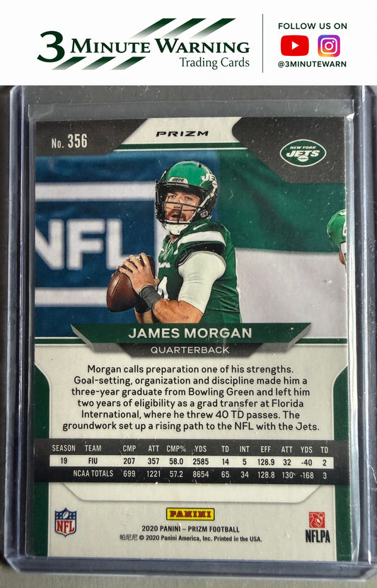 2020 Panini Prizm #356 James Morgan Prizm Green
