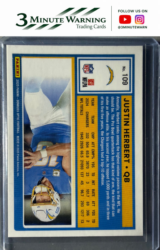 2025 Donruss Optic #109 Justin Herbert