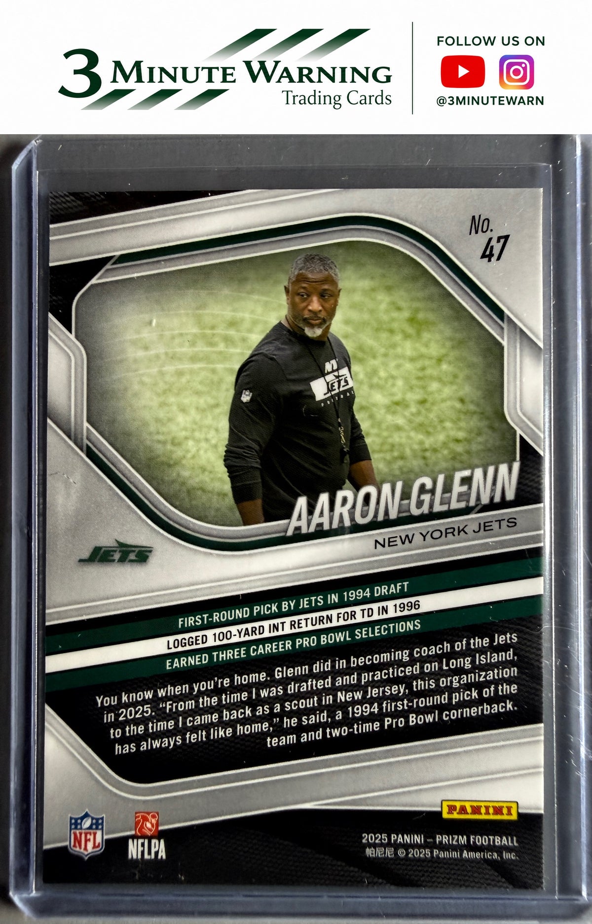 2025 Panini Prizm #47 Aaron Glenn