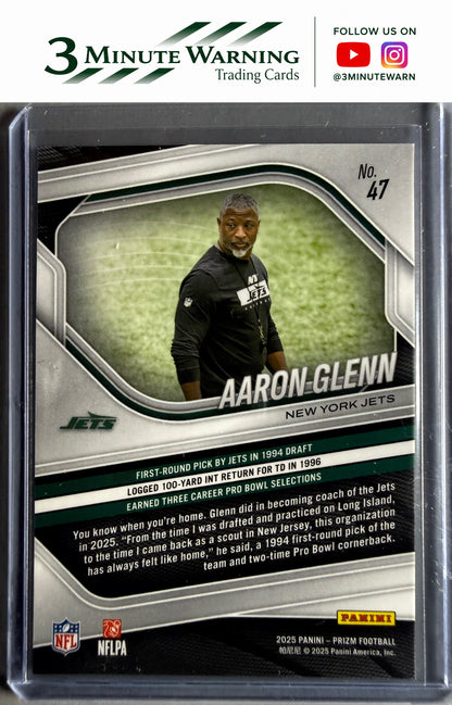 2025 Panini Prizm #47 Aaron Glenn