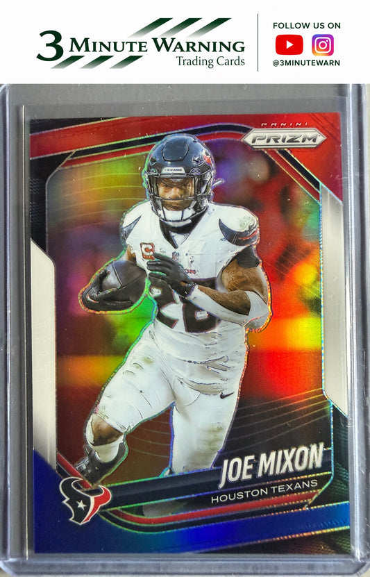 2025 Panini Prizm #109 Joe Mixon Red White and Blue