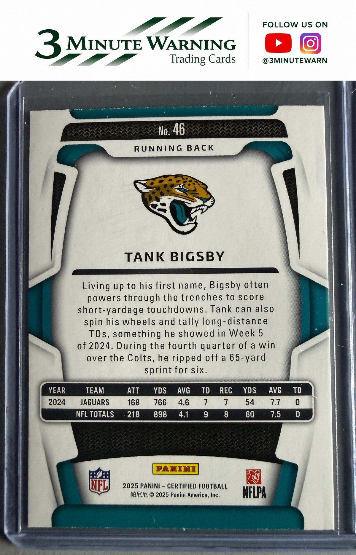 2025 Panini Certified #46 Tank Bigsby
