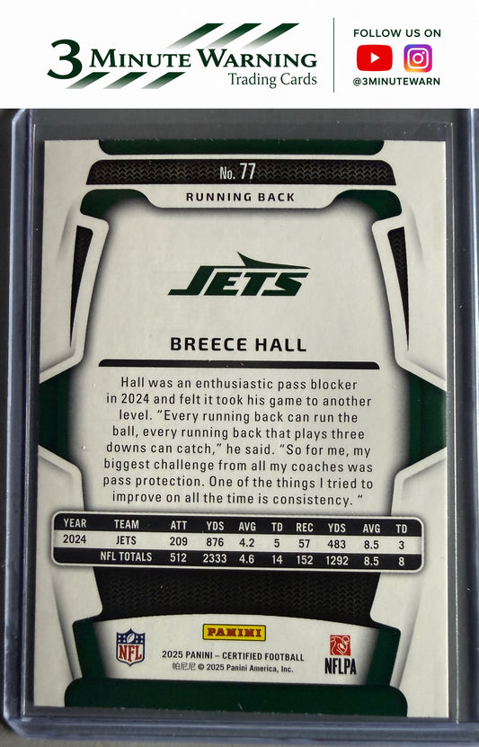 2025 Panini Certified #77 Breece Hall