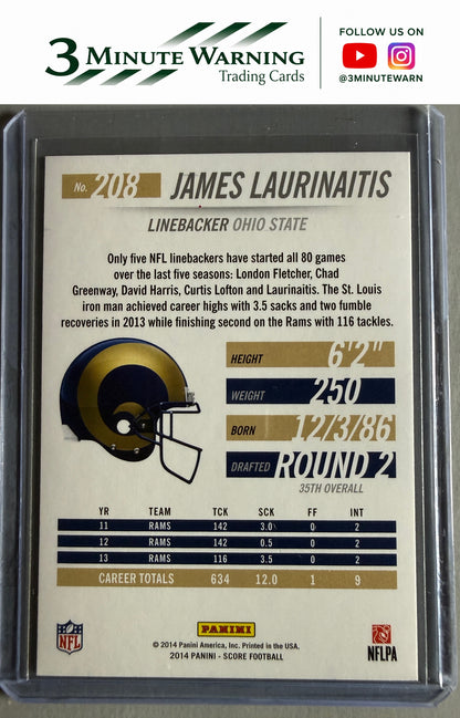 2014 Score #208 James Laurinaitis