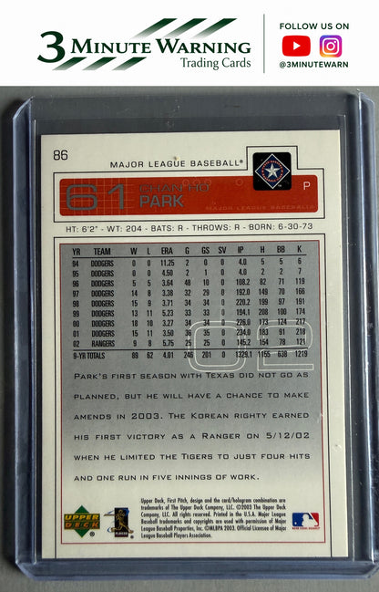 2003 Upper Deck First Pitch #86 Chan Ho Park