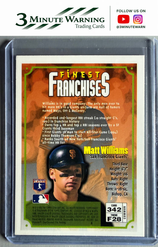 1996 Finest #342 Matt Williams