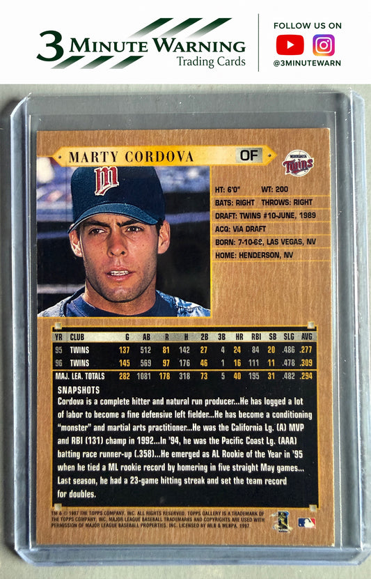 1997 Topps Gallery #165 Marty Cordova