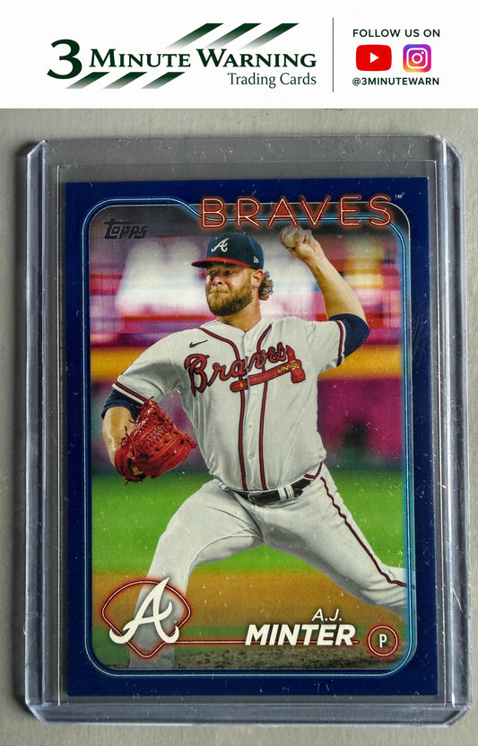 2024 Topps #539 A.J. Minter Royal Blue