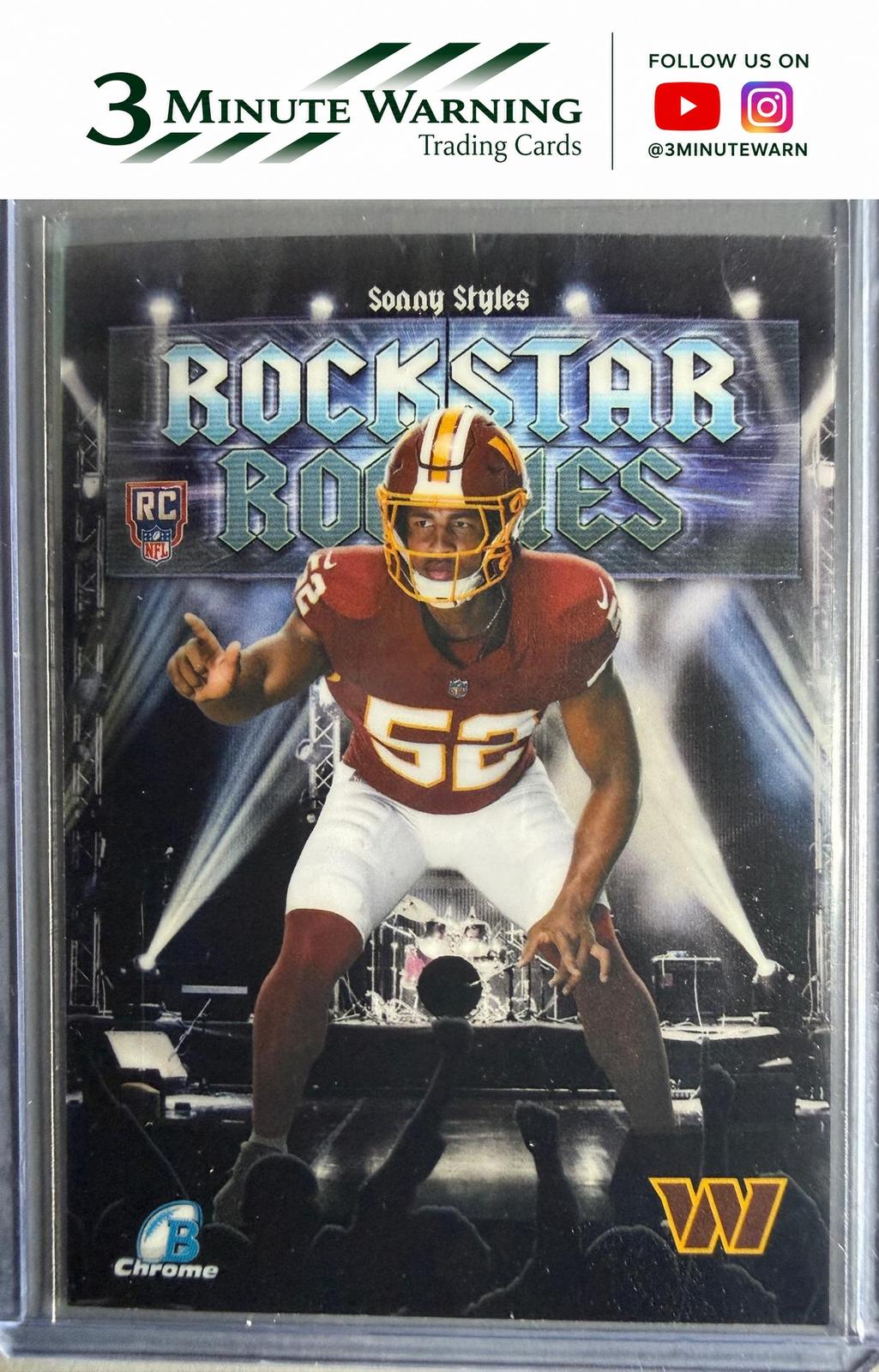 2026 Bowman Football #RR-18 Sonny Styles Rockstar Rookies