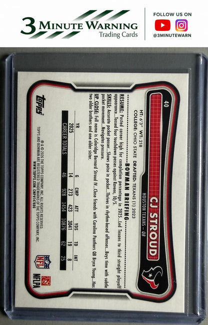 2026 Bowman #40 CJ Stroud