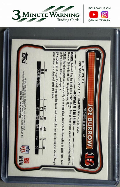 2026 Bowman #18 Joe Burrow