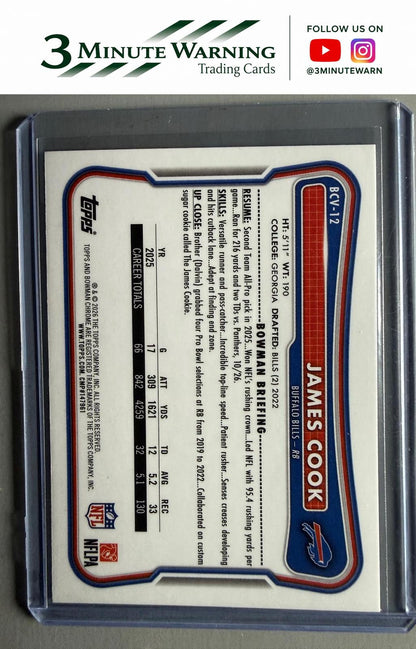 2026 Bowman #BCV-12 James Cook Chrome Mojo Refractor