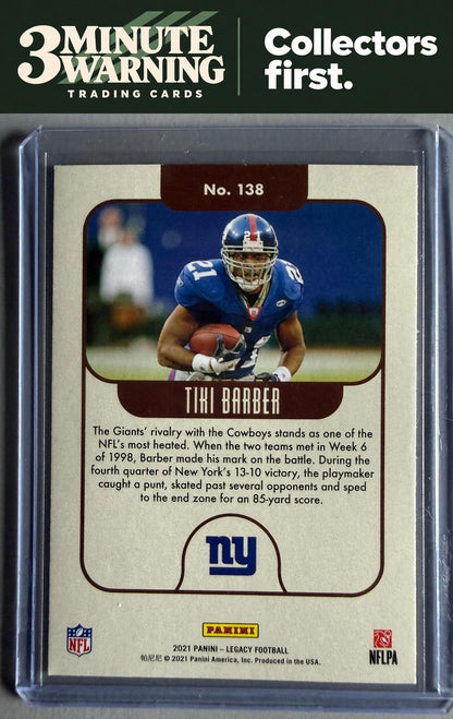 2021 Panini Legacy #138 Tiki Barber