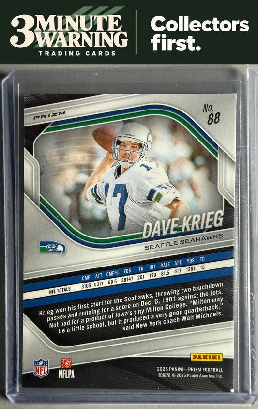 2025 Panini Prizm #88 Dave Krieg Silver