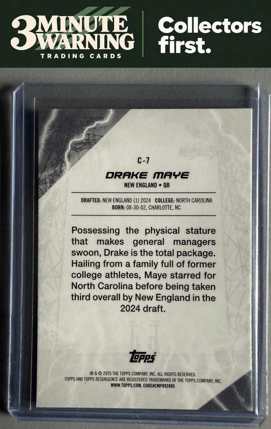 2024 Topps Resurgence #C-7 Drake Maye Conductors