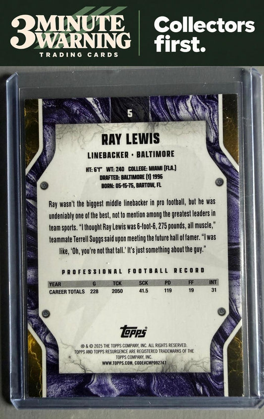 2024 Topps Resurgence #5 Ray Lewis