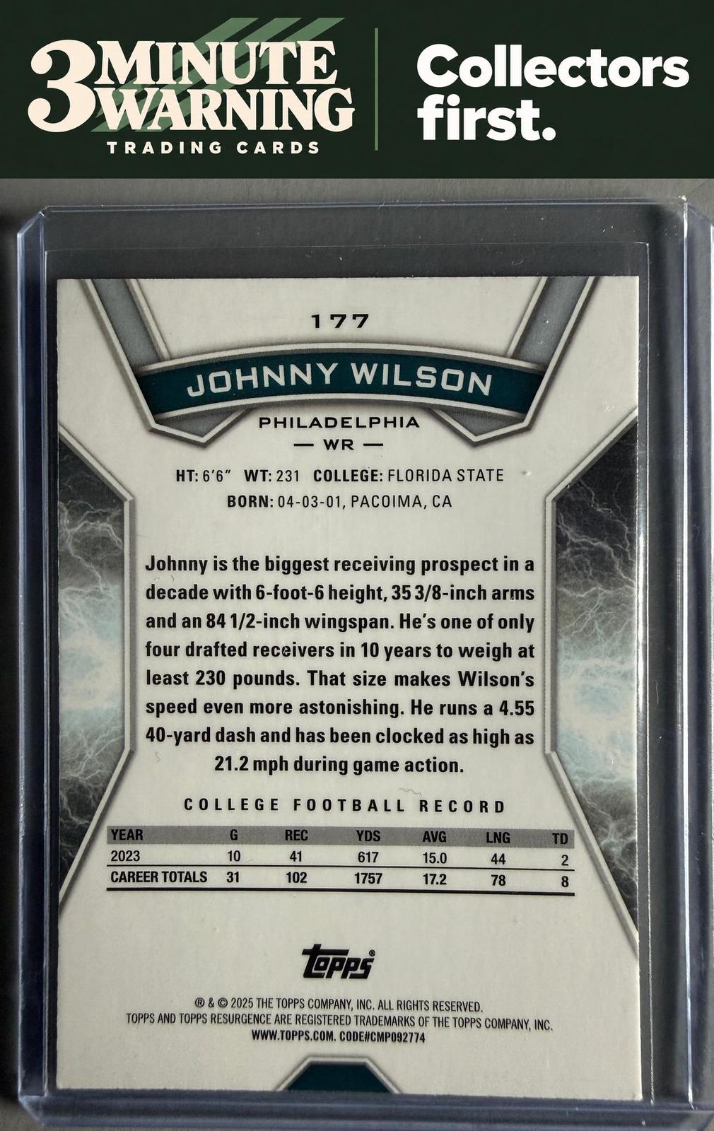2024 Topps Resurgence #177 Johnny Wilson