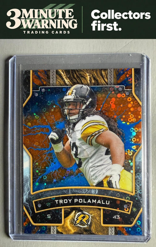 2024 Topps Resurgence #89 Troy Polamalu Blue & Orange Spark