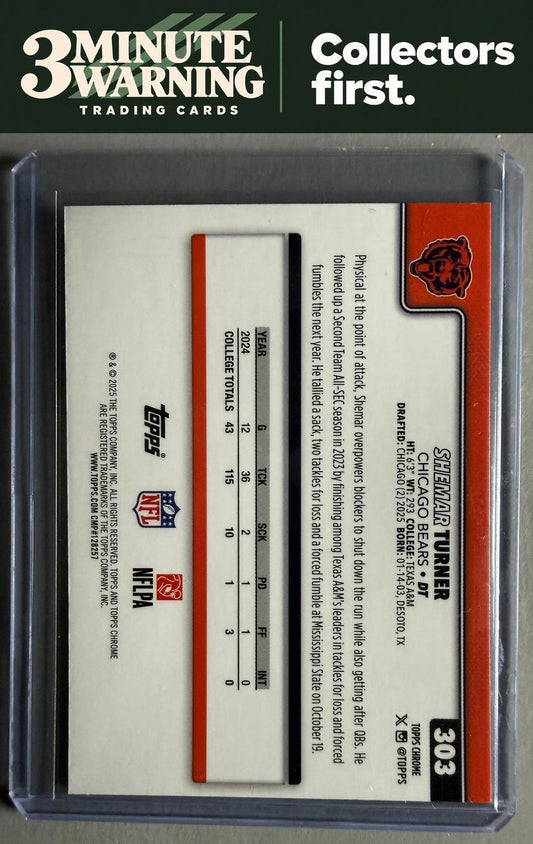 2025 Topps Chrome #303 Shemar Turner