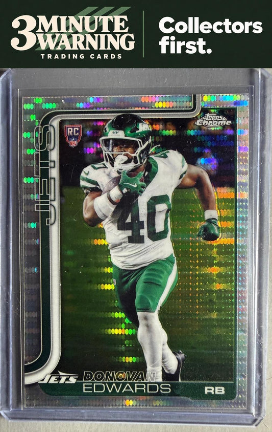 2025 Topps Chrome #392 Donovan Edwards Pulsar Refractor