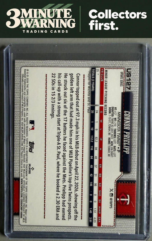 2026 Topps Update #US127 Connor Prielipp