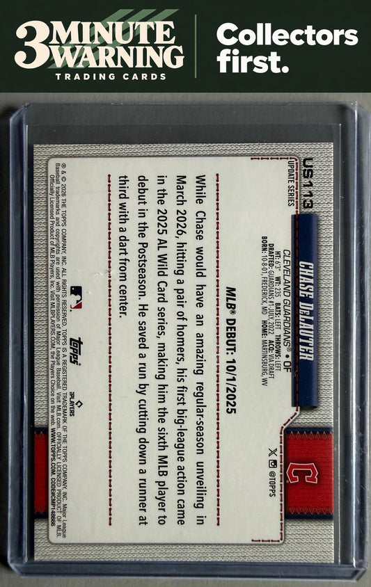2026 Topps Update #US113 Chase DeLauter