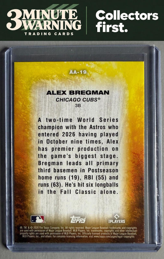 2026 Topps Update #AA-19 Alex Bregman Autumn Ascensions