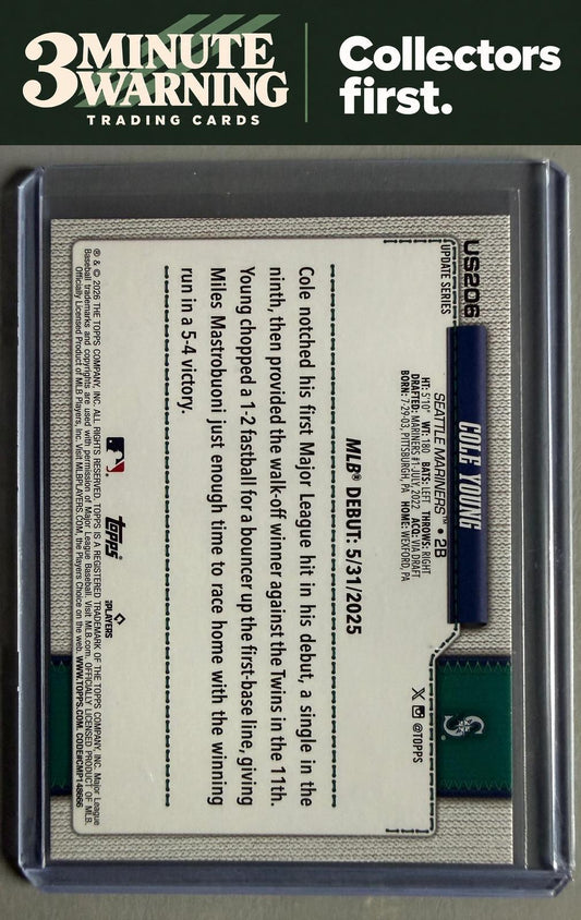 2026 Topps Update #US206 Cole Young