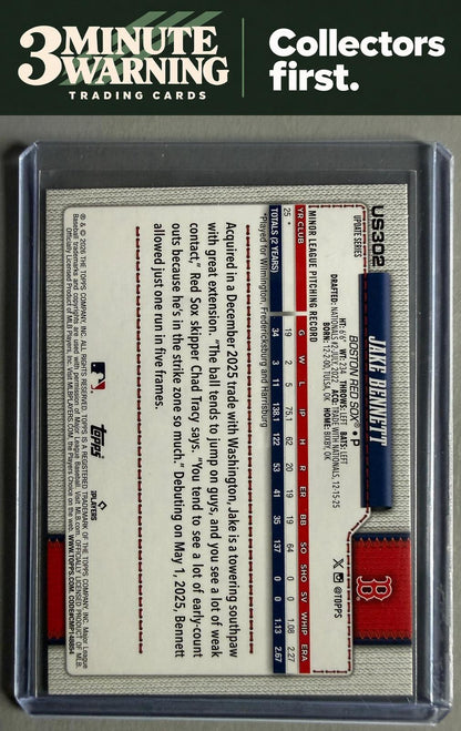 2026 Topps Update #US302 Jake Bennett Holiday