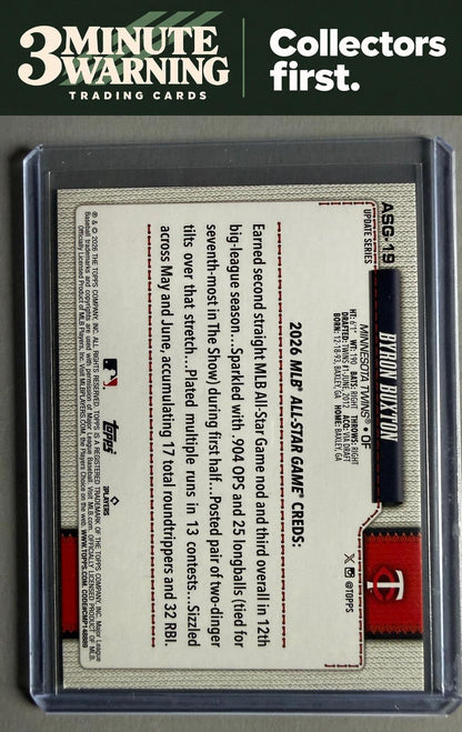 2026 Topps Update #ASG-19 Byron Buxton 2026 All-Star Game Rainbow Foil