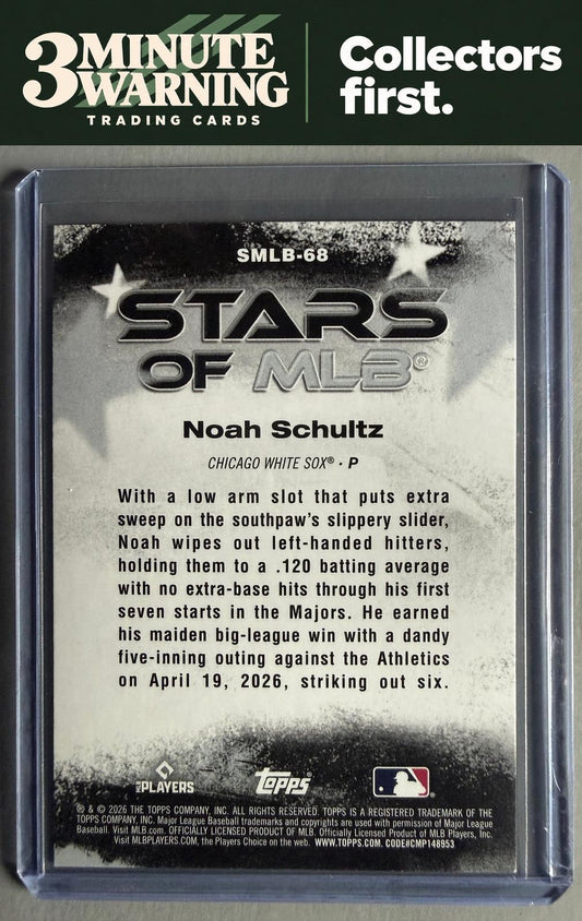 2026 Topps Update #SMLB-68 Noah Schultz Stars of MLB
