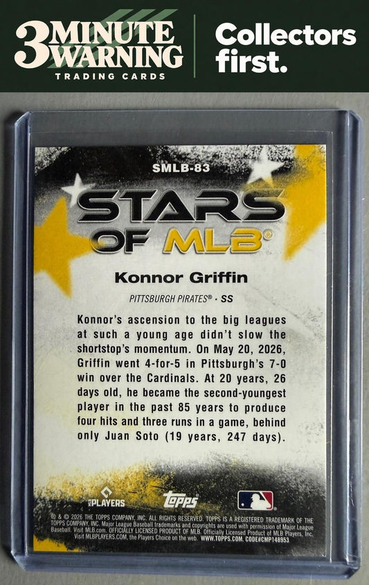 2026 Topps Update #SMLB-83 Konnor Griffin Stars of MLB