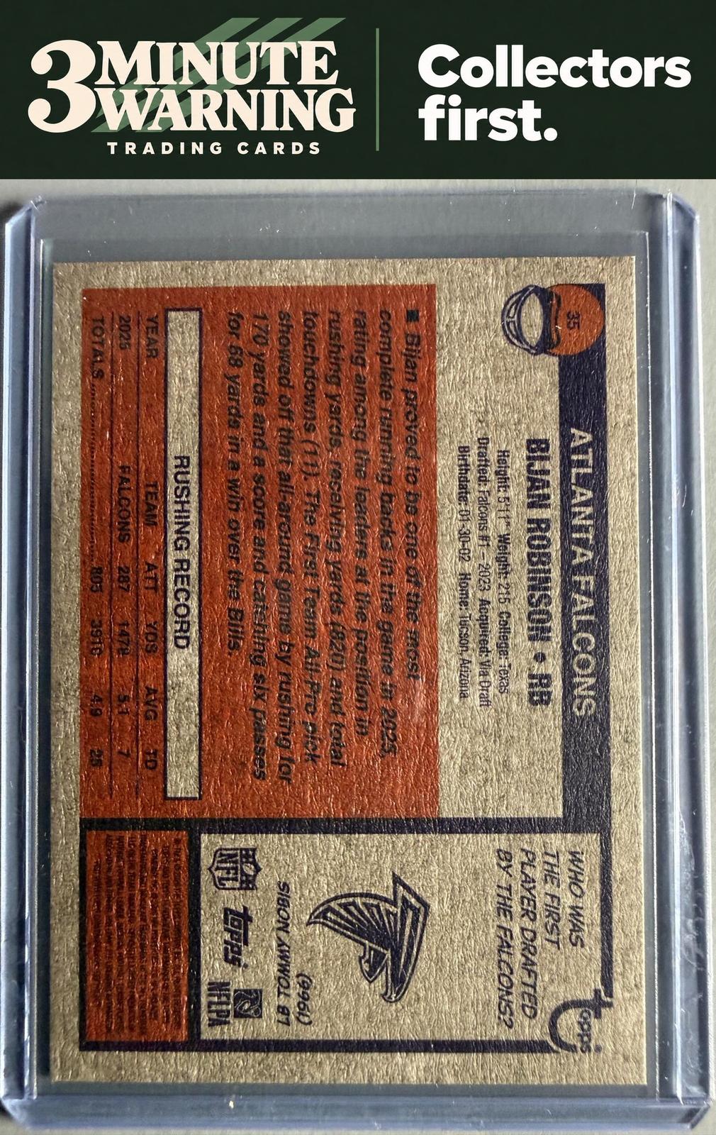 2026 Topps Heritage #35 Bijan Robinson