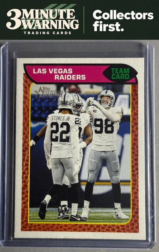 2026 Topps Heritage #367 Las Vegas Raiders