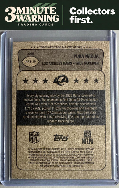 2026 Topps Heritage #APS-10 Puka Nacua All-Pro Series