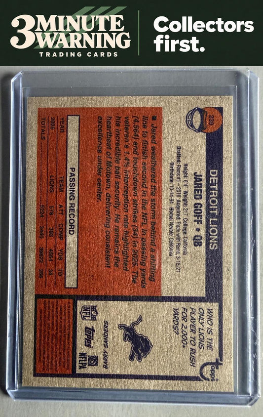 2026 Topps Heritage #239 Jared Goff