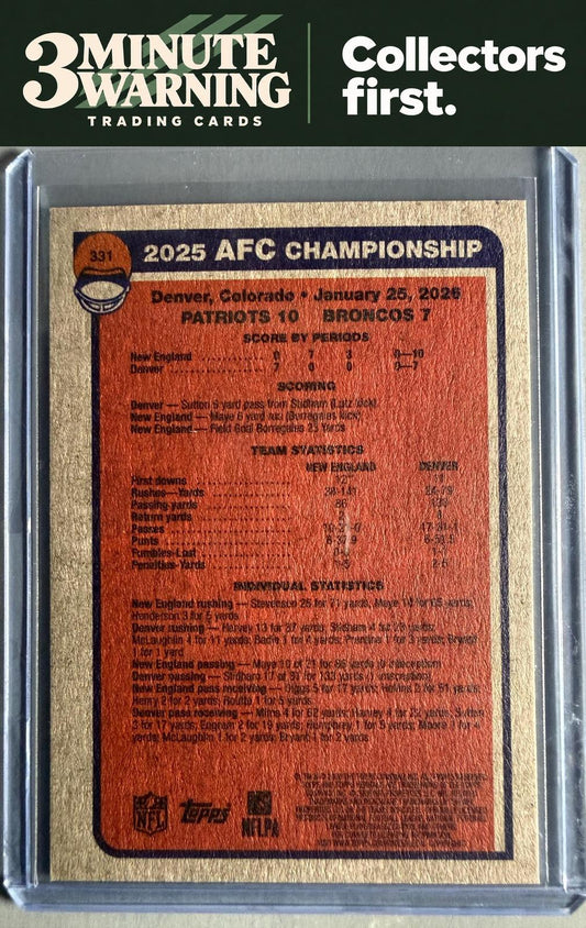 2026 Topps Heritage #331 2025 AFC Championship Game