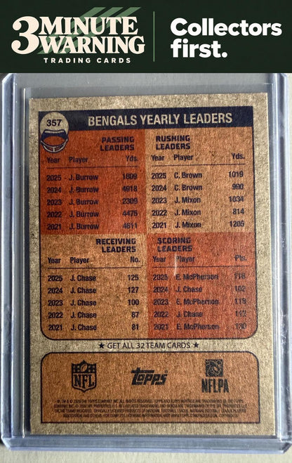 2026 Topps Heritage #357 Cincinnati Bengals