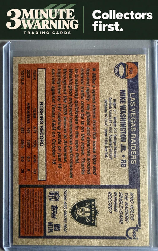 2026 Topps Heritage #160 Mike Washington Jr.