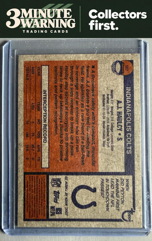 2026 Topps Heritage #167 A.J. Haulcy