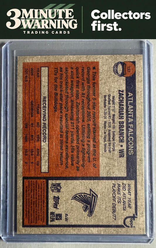 2026 Topps Heritage #137 Zachariah Branch