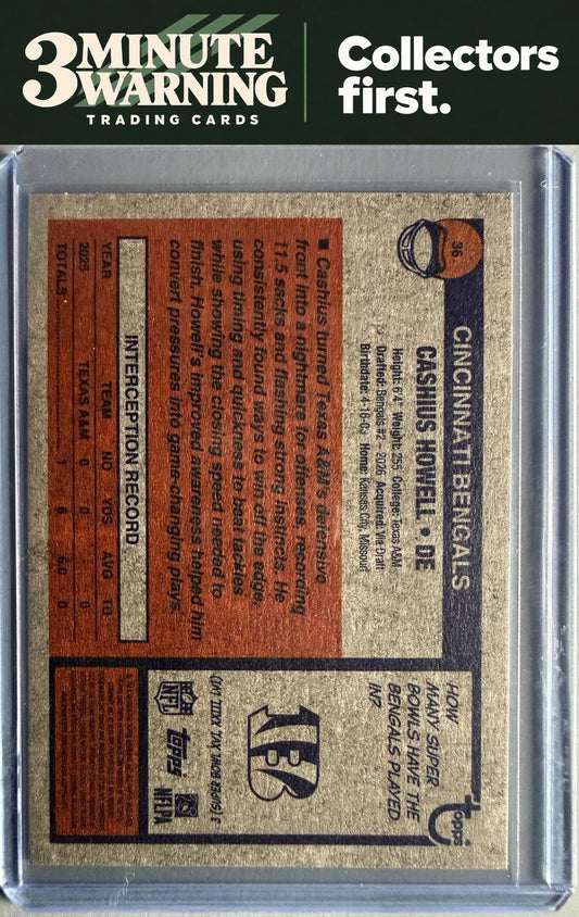 2026 Topps Heritage #36 Cashius Howell