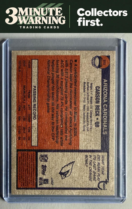 2026 Topps Heritage #310 Carson Beck